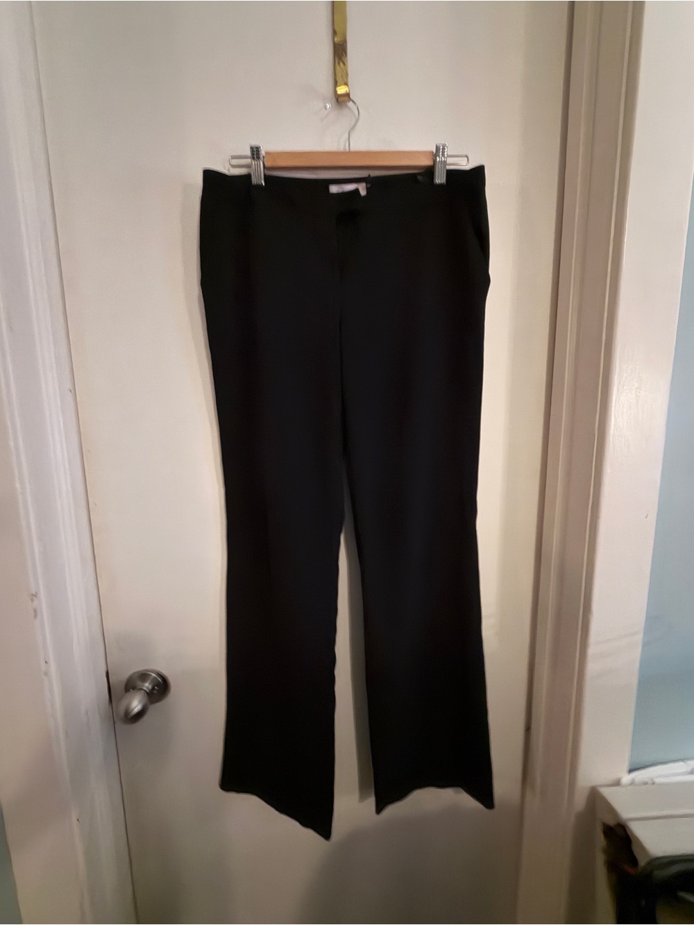 Calvin Klein Black Wide-Leg Dress Pants
